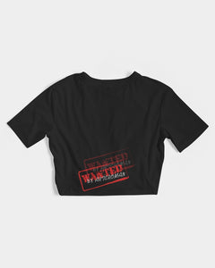 "SOULMATE WANTED" Women's Twist-Front Cropped Tee
