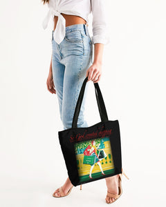 LUXURY WANTED Canvas Zip Tote