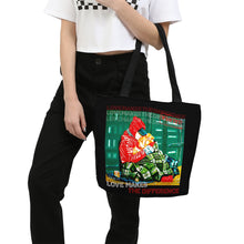 Load image into Gallery viewer, LOVE WANTED Canvas Zip Tote

